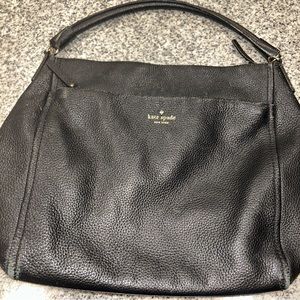 Gorgeous soft black leather hobo bag by Kate Spade